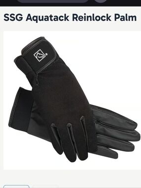 EQUESTRIAN SSG Aquatack Reinlock Palm Riding Gloves, Womens Universal Fit NWOT